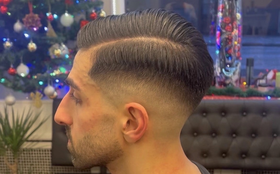 Pompadour Drop Fade