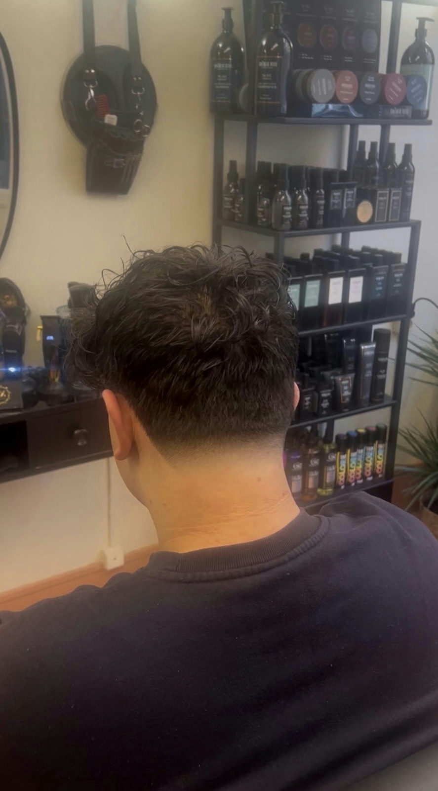 Curly Taper Fade